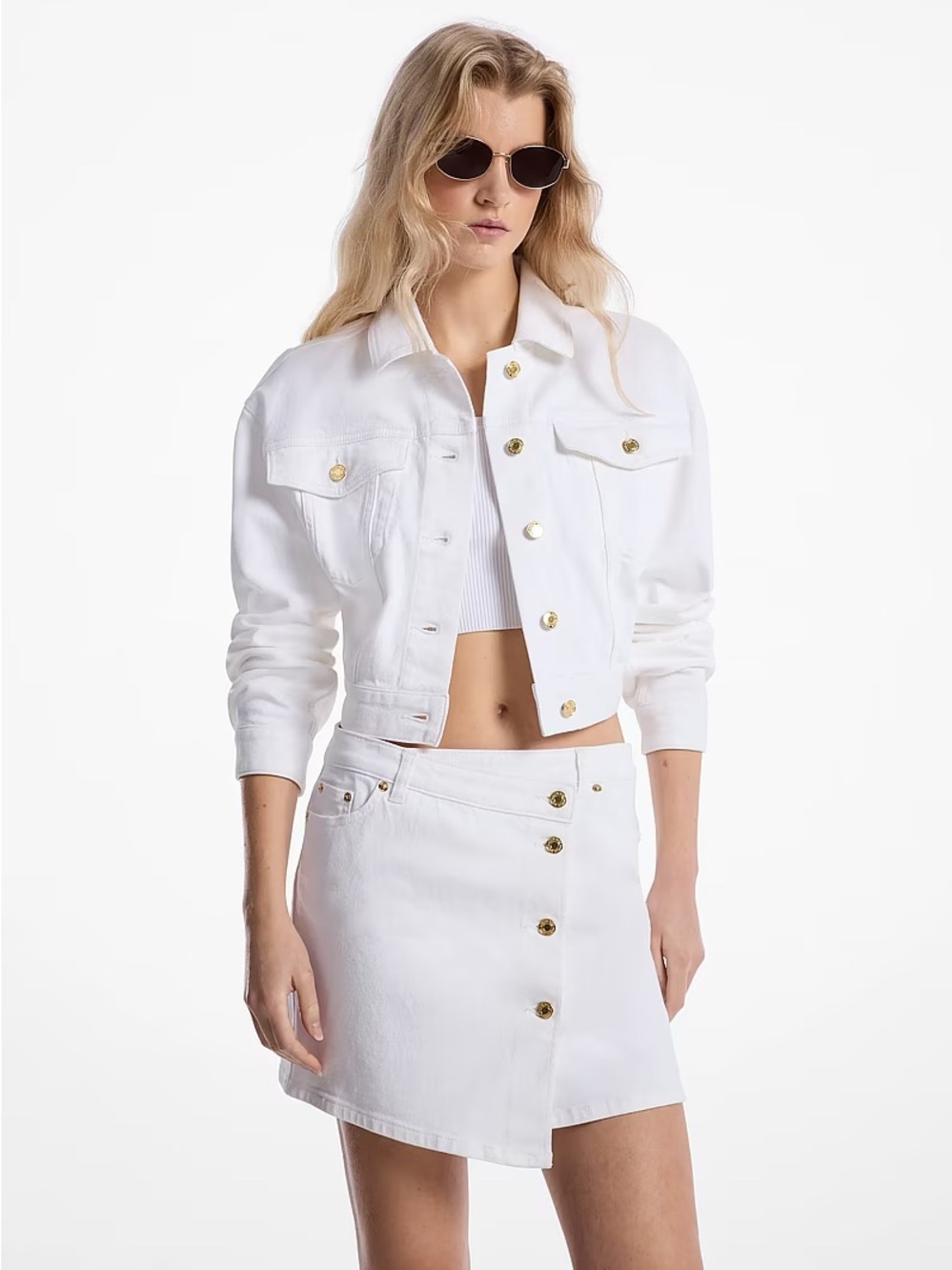 Michael Kors White Denim Jacket